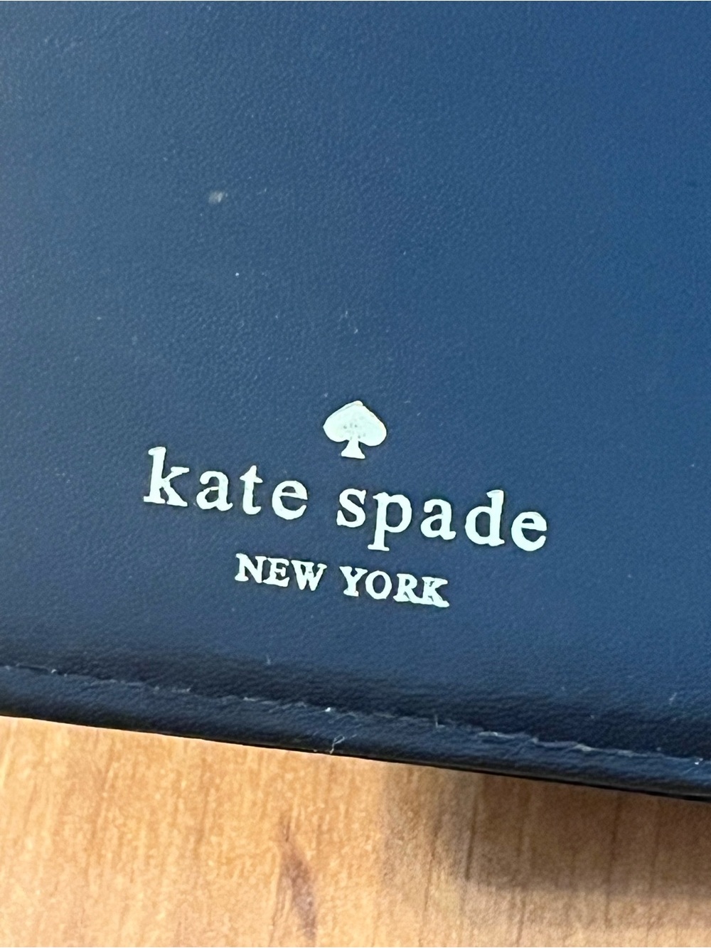 kate spade Black Saffiano Zip Wallet with Gold Logo - Picture 5 of 8